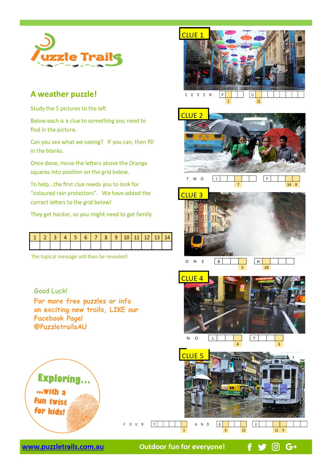 A FREE weather puzzle
