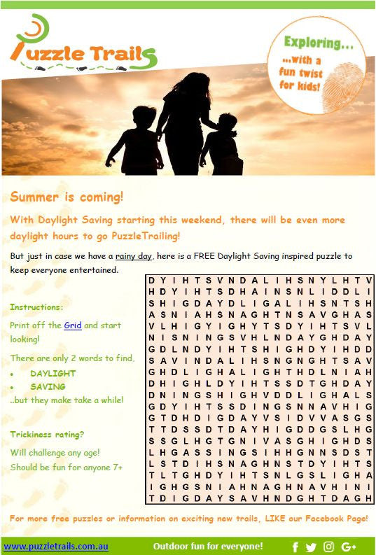 Daylight Saving starts this weekend!